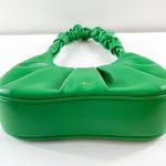 JW Pei  Gabbi Ruched Vegan Leather Shoulder Bag Purse Grass Green Photo 7