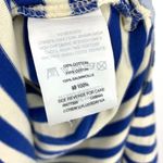 J.Crew  Dress Womens XXS Maxi Lace Up Sammie Striped Baltic Nautical Cotton Blue Photo 4