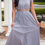 TCEC  Black & White Gingham Matching Skirt Set Size Medium Photo 0