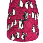Vera Bradley  Quilted Playful Penguins Turnlock Tote Bag Crimson Red Retired Photo 11
