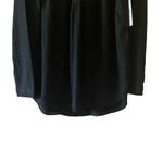 Sweet Romeo Waffle Knit Oversized Henley Tunic Top in Optic Black Size 1X Photo 5