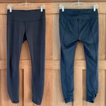 prAna  Grey Rouched Leg Patterned Leggings Size Medium​​ Photo 1