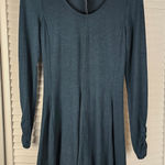 Hollister NWT  Womens Hunter Green Long Sleeve Skater Dress Medium‎ Photo 0