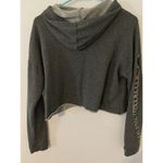 Rue 21  Gray Cropped Long Sleeve With Rips. XS Yoga Workout Running Grunge Photo 3