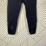 Alo Yoga Capri Leggings Cropped Faux Leather Side Mesh Illusion Black Size Small Photo 3