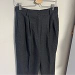 Valentino Wool Pleated Charcoal Gray Dress Slacks Gray Size 10 Photo 3