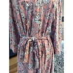 Lala Sleepwear Robe Pink Floral Tie Belt Womens 2X Size XXL Photo 2