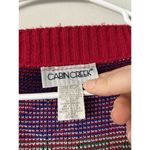 Cabin creek  Geometric Funky 80s Vintage Retro Cardigan Size Large Made in USA Photo 5