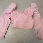 Light Pink Cropped Shirt Size M Photo 0
