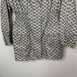 Tory Burch  Casey Anorak Jacket Windbreaker White Blue Floral Paisley Size 8 Photo 12
