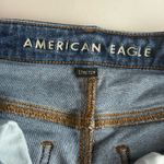 American Eagle  Mom Jean 2 Dark Wash Distressed Rips Photo 4
