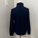 Charter Club  100% Cashmere Turtleneck Sweater L Navy Blue Photo 1