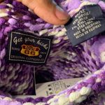 Route 66  Purple and Cream Cowl Neck Sweater Photo 4
