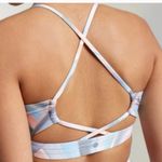 CALIA Restore Strappy Back Bra Mother of Pearl Print Medium Peach Blue Pink Photo 2