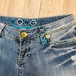 COOGI  Cropped Stretch Jeans Turquoise size 3/4 Photo 6