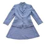 Laura Ashley lilac Wool Skirt Suit Set Womens Vintage (Blazer 8/Skirt 4) Photo 1