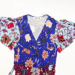 Diane Von Furstenberg DVF  Flutter Wrap Dress Silk Crepe Floral Patchwork Boho Photo 9