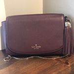 Kate Spade plum mulberry tassel shoulder bag purse Photo 0