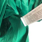 ZARA  Green Satin Mock Neck Faux Wrap Mini Dress Small Long Sleeve 1165/259 Photo 6