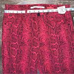 Celebrity Pink Red Tango Snakeskin Print Skinny Jeans Size 11/30 New with Tags Photo 3