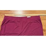 Croft & Barrow Plus Size Straight Mid Rise The Easy Knit Pant Berry 3X NEW Photo 6