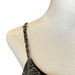 Planet Gold Black Shimmering Metallic Slip Dress Size L Photo 5