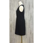 Loft  Petite Black Sleeveless Sheath Dress Size 6 Knee‎ Length Photo 3