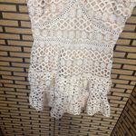 Lulus  Beauty and Lace Pale Blush Crochet Lace Mini Dress Size Large Photo 4