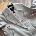 J.Crew  melton wool peacoat in gray‎ women’s size 8 Photo 4