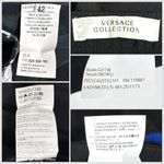 Versace  Collection Barocco Sea Print Pants Size 6 US 42 IT Black Photo 5