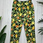 Talbots Citrus Fruit Print Slacks Crop Pants size 12 Photo 0