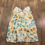 Free People NWT Altura Printed Mini Dress Sunflower Large Photo 4
