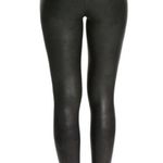 Spanx  Faux Leather Leggings XL Black Wide Waist Tummy Shaping Sporty Feminine Photo 4