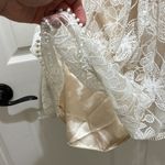 B Darlin B. Darlin White Lace And Nude Sleeveless High Neck Dress Photo 4