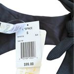 l*space L  Black Ribbed Tara Bikini Top nwt Photo 2