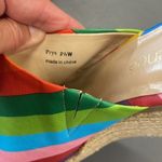 J Renee Prys rainbow striped wedge sandal Size 9.5 Photo 6