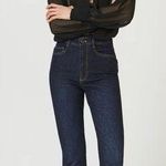 Pilcro Anthropologie The Split Straight Jeans Dark Wash Womens Size 26 Photo 0