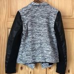 Sebby draped multi media space-dye tweed Moto jacket size small Photo 9