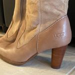 UGG  Heel Boots Leather Suede & Sheepskin NWOT Photo 4