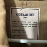 Zadig & Voltaire  Vladimir Grunge Utility Jacket Size XS Women Army Military Photo 1
