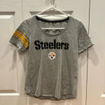 NFL Gray Women’s Pittsburgh Steelers Shirt Photo 0