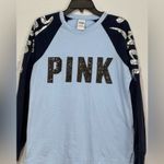 PINK - Victoria's Secret  Soft Blue Tee Photo 1