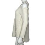 Altar'd State Altar’d State Women's White  Crew Neck Cold Shoulder Long Sleeve Knit Top sz S Photo 1