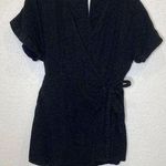 Miou Muse Shorts Romper Black Wrap V Photo 0