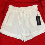 Wildfox Paper Bag Cotton Shorts White Size M Photo 0