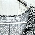 kim rogers Dress Women Size PL Cold Shoulder Black Paisley Printed Mini Photo 1