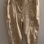 Chico's  Womens Convertible Cargo Crop Beige Pants Size 2/14 Photo 0