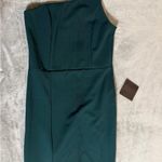 Lulus NWT Lulu’s Size Small Keeper of My‎ Heart Hunter Green One-Shoulder Maxi Dress Photo 5