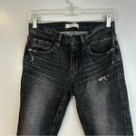 Moussy Vintage Black Distressed Denim Ankle Jeans Size 26 Photo 1