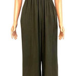 Mimi Chica  large smocked cropped wide leg jumpsuit pant pockets P 3098 Photo 0